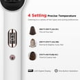 thumbnail image 5 of GEM Ionic Hair Straightener Brush with 4 Temperature Settings, LED Display, Dual Voltage, White, 5 of 7