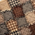 thumbnail image 2 of JCS Tuscan Brown Stripe Homespun Cotton Fabric Sold by the Yard, 2 of 6