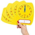 WriteOn WipeOff Clock Dials Set of 5 Clock for Kids Learning to