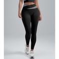 thumbnail image 5 of Tummy Control Butt Lifting Leggings, Comdrip High Waisted Leggings for Women Splicing Hip Lifting Fitness Yoga Pants Soft Workout Yoga Leggings Compression Leggings for Women Black L, 5 of 9