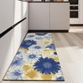 thumbnail image 4 of Pioneer Flower Floral Print Pattern Kitchen Rug Mat,Kitchen Runner Rugs Non Skid Washable,Decorative Kitchen Floor Mats for Kitchen,Sink,Laundry,17"X47", 4 of 5