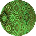 thumbnail image 1 of Ahgly Company Indoor Round Southwestern Green Country Area Rugs, 5' Round, 1 of 1