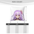 thumbnail image 4 of ZICANCN Moe Anime Character Girl Decorative Throw Pillow Covers, Bed Couch Sofa Decorative Knit Pillow Covers for Living Room Farmhouse, 12"x12", 4 of 8