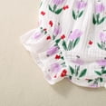 thumbnail image 7 of Toddler Girl Clothes Layered Ruffle Top Floral Shorts Cute Toddler Girls Summer Outfits 2Pcs Clothing Set Girls Summer Set 3-24 Months,12-18 Months, 7 of 7