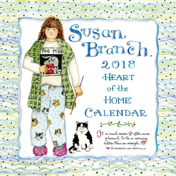 2018 Susan Branch Heart of the Home Wall Calendar