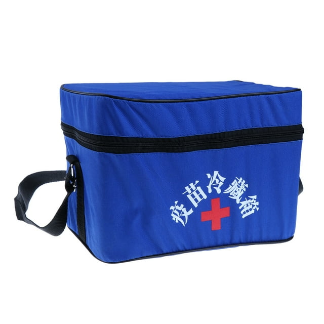 Caja de Vacunas de almacenamiento Fría Soledad 12L Aislada para Transporte de Vacunas Azul 11 x 11 x 7.5 pulgadas