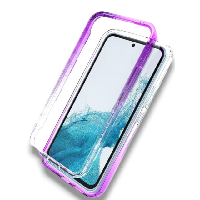 Funda 360 Degradada Cely Vesmir Uso Rudo Para Honor X7A Morado Más 2 Micas de pantalla