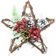 thumbnail image 2 of 10cm Artificial Flowers for Wall Rattan Star Frame Wreaths Christmas Decoration For Home DIY Handmade Door Hanging Wedding, 2 of 2