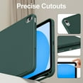 thumbnail image 4 of ZKTUYU for iPad (A16) 11th Generation 11 Inch 2025/ iPad 10th Generation 10.9 Inch 2022 Case with Pencil Holder, Hybrid Cover with Soft TPU Back, Supports Touch ID, Auto Wake/Sleep -Green, 4 of 9