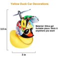 thumbnail image 3 of Adornos para coche de juguete de pato de goma, decoraciones para salpicadero de coche de pato amarillo, cuernos de bicicleta multicolores con casco de hélice Sailing Electrónica, 3 of 5