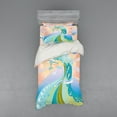 thumbnail image 1 of Ambesonne Modern Bedding Set 3 Pcs, Cartoon Like Waves, Twin XL, Multicolor, 1 of 3