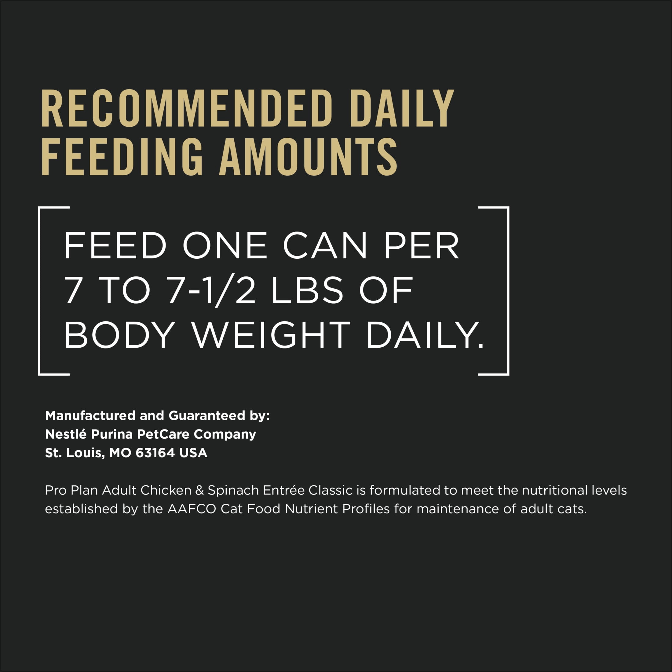 Purina Pro Plan, Grain-Free Chicken & Spinach Entree, Wet Cat Food, 24 Pack, 5.5 oz Cans