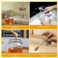 thumbnail image 2 of Honey Pot with Dipper and Lid, Clear Honey Container with Wooden Spoon and Sponge Brush, Honey Jar and Dipper Set for Kitchen, Home, Syrup Storage, Christmas Gifts (Acacia Wood), 2 of 4