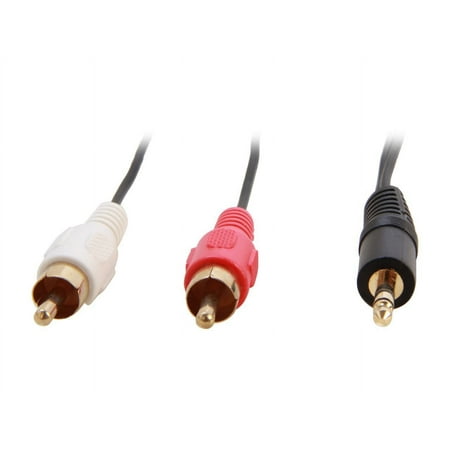 StarTech.com MU3MMRCA 3 ft. Stereo Audio Cable - 3.5mm Male to 2x RCA Male Male to Male