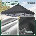 thumbnail image 4 of Cubierta de Reemplazo para Carpa 8x8 pies Impermeable de Poliéster Gris, 4 of 8