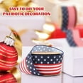thumbnail image 4 of Patriotic Ribbon, 4Th of July decorations, 10 Yd Length, Wired Edge, Stars Stripes, Patriotic decor, Backyard Gatherings, Navy Red White, 1 Pc, 4 of 6