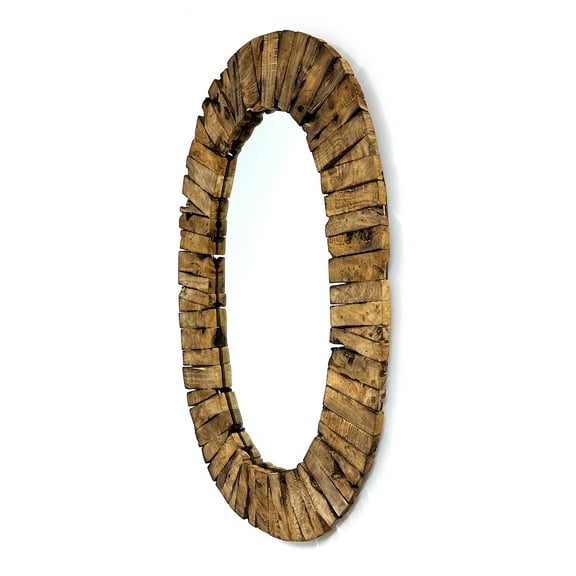 Rutledge & King Bayshore Oval Driftwood Frame Wall Mirror - X Large - 1 Pack