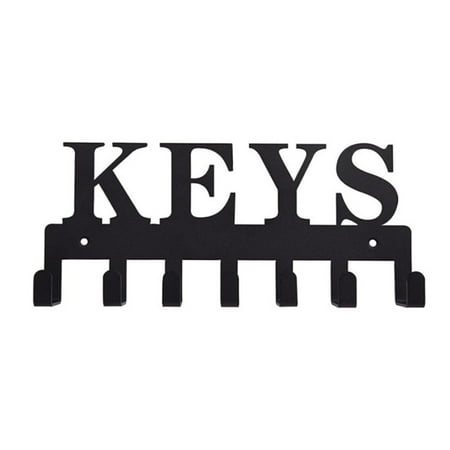 

Metal Keys Holder Hooks - Decorative Wall Mounted Key Organizer | with 7 Hooks Wall Decoration for Entryway Kitchen Garage