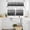 White Black, variant on Sage Green White Ombre Kitchen Curtains Sets for Windows 36 Inch Length, Country Modern Stripes Lines Rod Pocket Window Treatments Tier Curtains and Valances Set for Bedroom/Bathroom