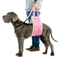 thumbnail image 4 of Numjaw Large Dog Sling, Dog Harness with Handle, 55" x 7" Dog Lift Harness for Rear Legs, Helps Dogs with Reduced Mobility, Paralysis Dogs Walk, 20-150 lbs, Pink, 4 of 7