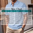 thumbnail image 3 of hoksml Business Casual Shirts for Men, Summer Elasticity Casual Loose Zipper Lapel Short Sleeve Top Solid Color Collared Polos T Shirt Classic Golf Shirts, 3 of 9