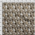 thumbnail image 4 of oneOone Cotton Flex Light Brown Fabric Geometric Diy Clothing Quilting Fabric Print Fabric By Yard 40 Inch Wide, 4 of 5