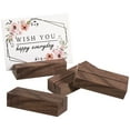 thumbnail image 3 of 12pcs Place Card Holder Tabletop Wood Sign Display Stand Picture Stand Table Number Holder Menu Stand, 3 of 5
