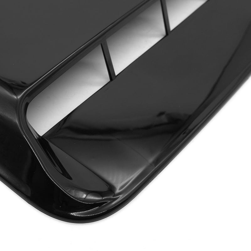 2X Car Universal Bright Black Hood Vent Air Outlet Cover for    Hood Scoop Air  Intake Vent Cover