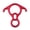 Red, variant on Professional Rock Climbing Equipment Figures 8 Descender For Safe And Controlled Descent In Mountaineering