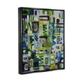 thumbnail image 3 of Stupell Golders Green Abstract Shape Collage Abstract Painting Black Floater Framed Art Print Wall Art, 3 of 6