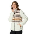 thumbnail image 2 of Free Country Women's Sierra Sherpa Pile Jacket Alpine Aztec Mocha XL, 2 of 5