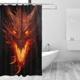thumbnail image 2 of FREEAMG Dragon Shower Curtain with Hooks, Waterproof Washable Fabric Shower Curtain for Bathroom Bathtub Decor, 60"x 72", 2 of 6