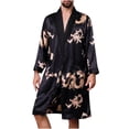 thumbnail image 1 of Birdeem Robe de Pyjama Longue à Manches Longues Décontractée pour Hommes avec Lacets et Poches, 1 of 8