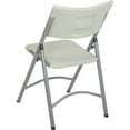 thumbnail image 2 of Global Industrial Blow Molded Resin Folding Chair, Gray, Lot of 4, 2 of 6