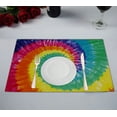 thumbnail image 1 of EREHome Tie Dye Fond Napperon de Table Tapis de Tasse 12x18 Pouces, Ensemble de 2, 1 of 2