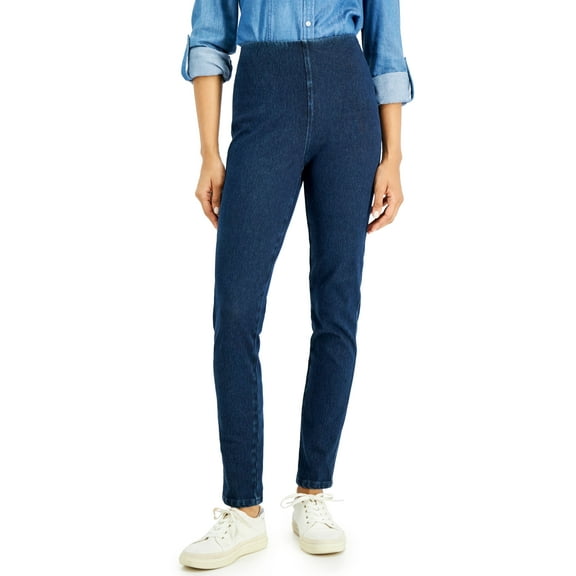 Charter Club Petite Knit Jeggings Tahoe Wash PS
