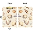 thumbnail image 5 of FORMRS Acrylic Clipboard with Low Profile Clip Standard A4 Letter Size, 12.5" x 9", Watercolor Seashells, 5 of 8