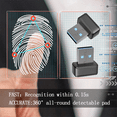 thumbnail image 3 of USB Fingerprint Key Reader FIDO U2F Speedy Matching Security Hello Anti-Spoofing Mini, 3 of 4