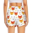 thumbnail image 3 of Picia Cute Fox with Heart Pattern Women's 2 in 1 Athletic Running Shorts High Waisted Workout Casual Gym Sweat Shorts with Comfy Liner Zipper Pockets-Large, 3 of 9