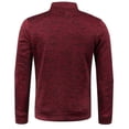 thumbnail image 4 of Bcfgryg Men Collar Zipper Knit Sweater Sleeve Thin Velvet Top Sweater Casual Loose Business Foreign Trade Jacket Cardigans For Men Red S, 4 of 4