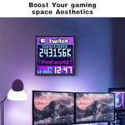 Divoom Pixoo-64 Smart WiFi Pixel Display Frame, 64x64 LED Panel for Gaming Room Decoration & Social Media Counter