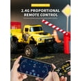 thumbnail image 2 of 1: 64 scale remote-controlled Bigfoot truck with lights, dual 2.4GHz and application control, alloy structure, adjustable speed/steering and four-wheel suspension, 2 of 7