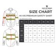 thumbnail image 3 of Premium Class 3 High Visibility Hi Vis Safety Shirt - Full Sleeve - 65%C35%N - 6 oz (Small, Bright Orange), 3 of 3