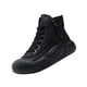 thumbnail image 3 of Zapatillas de deporte Yuyangstore para mujer con punta redonda suela gruesa elegantes zapatos casuales 37 negro, 3 of 8