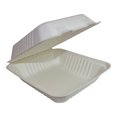 thumbnail image 3 of Galligreen Compostable Square Hinged-Lid Container, 8 in, 3 of 4