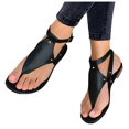 thumbnail image 2 of women shoes K2 Flip Ladies Flat Open Toe Sandals Beach Buckle Flip Flops Black 41, 2 of 8