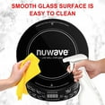 thumbnail image 5 of Nuwave Portable Induction Cooktop Flex, 10.25-inch Shatter-Proof Ceramic Glass and Large 6.5-inch Heating Coil, 3 Wattage Settings 600, 900 & 1300 Watts, Hot, 5 of 13