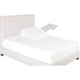 thumbnail image 3 of 1000 TC King 36" Egyptian Cotton 4 Piece Top Split Flex Sheet Set for Adjustable Bed Soft & Smooth Fits up to 15 Inch Deep Pocket (1 Flat,1 Fitted Sheet & 2 Pillowcase, Ivory), 3 of 6