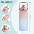 thumbnail image 3 of 2L Motivational Water Bottle with Time & Capacity Sports Water Bottle Daily Measured Tracking Time Marks Water Cup, 3 of 7