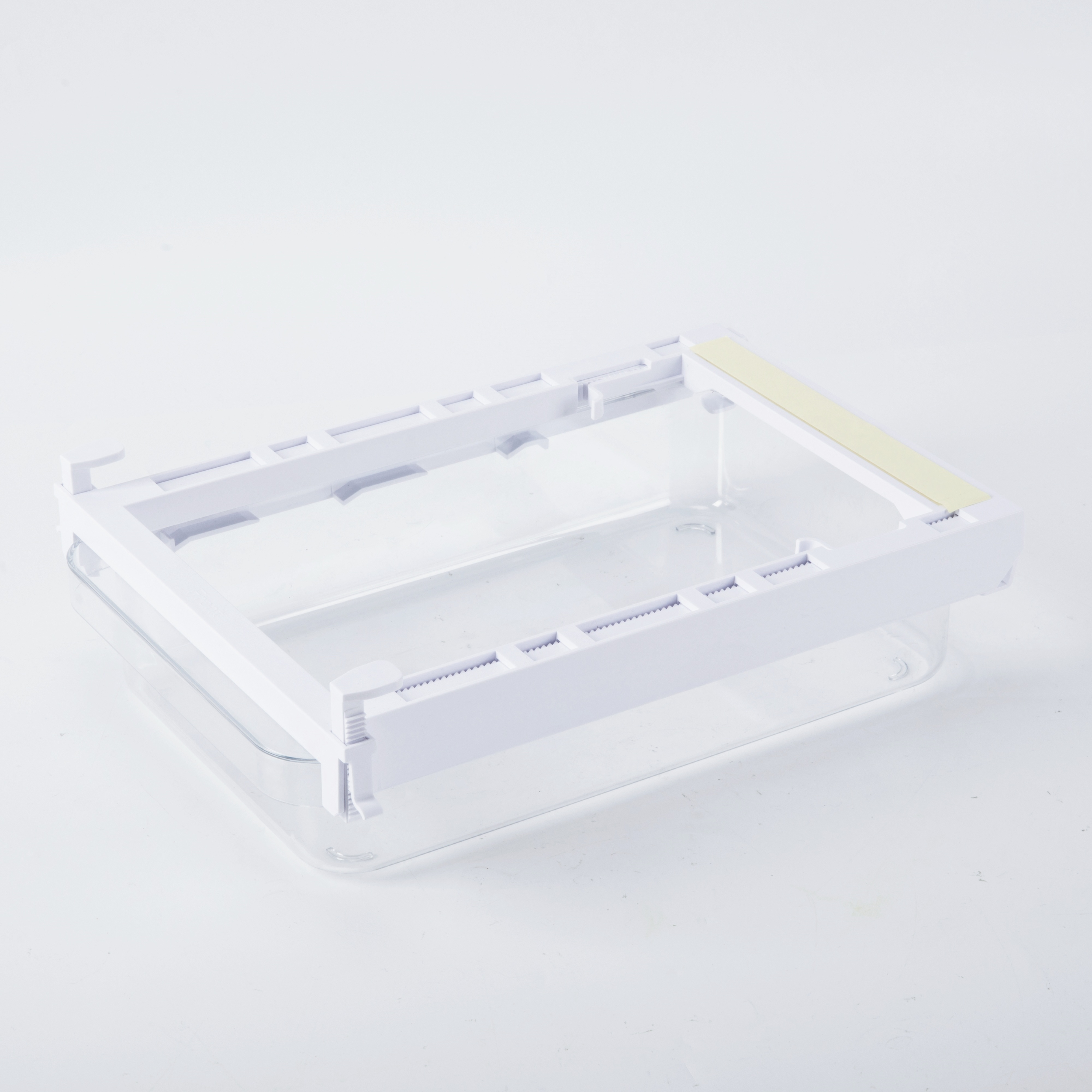 Mainstays Clear Under Shelf Drawer Organize, Retractable Refrigerator Storage Box,Adjustable Kitchen Organizer with Pull Out Rack Box